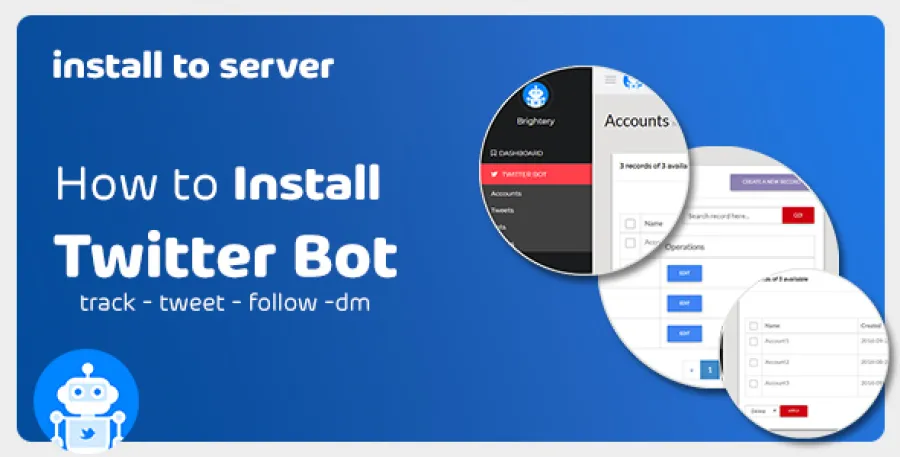 How to Install brightery twitter bot on your server