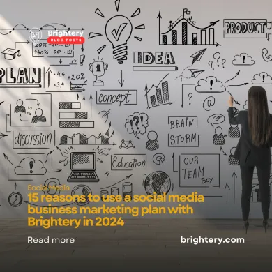 15 reasons to use a social media business marketing plan with Brightery in 2024