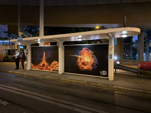 Creative KFC Ads and KFC commercial showing how spicy and hot their meal is