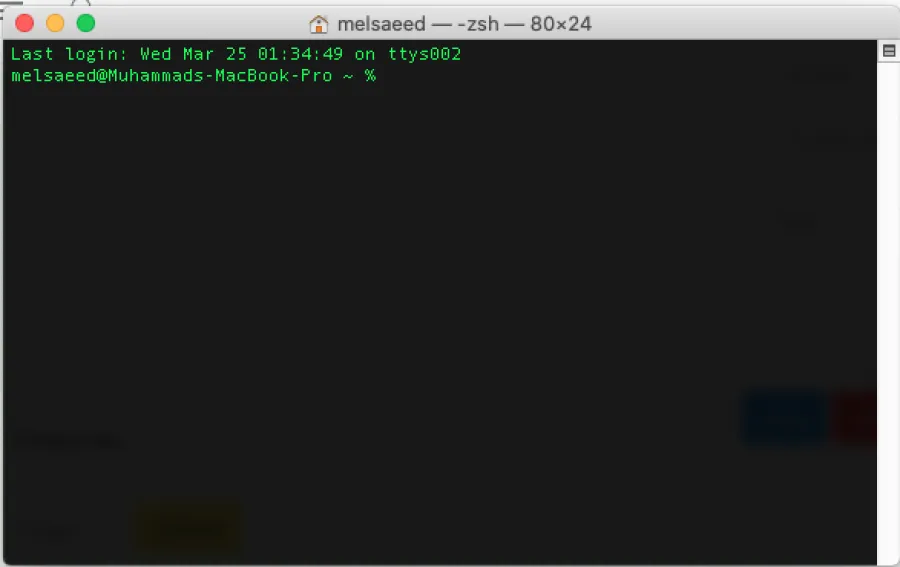 Enable the default interactive shell zsh on mac
