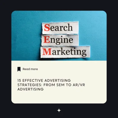 Advertising strategies from sem to ar