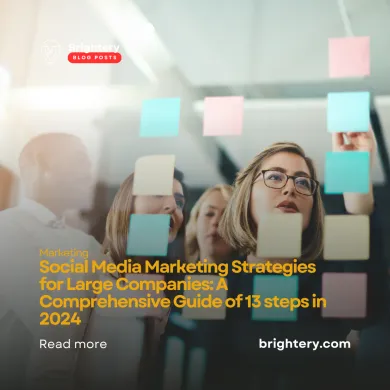 Social Media Marketing Strategies for Large Companies: A Comprehensive Guide of 13 steps in 2024