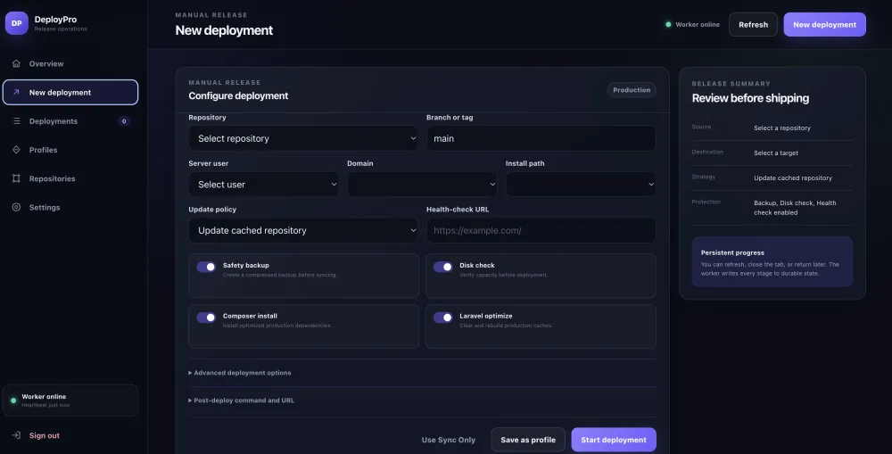 Brightery Deploy Pro: Self-Hosted GitHub Deployment Panel