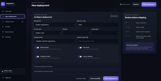 Brightery Deploy Pro: Self-Hosted GitHub Deployment Panel