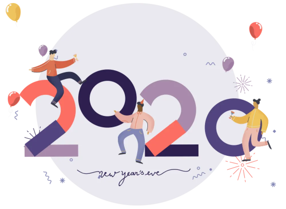 Website on sale for the new year countdown