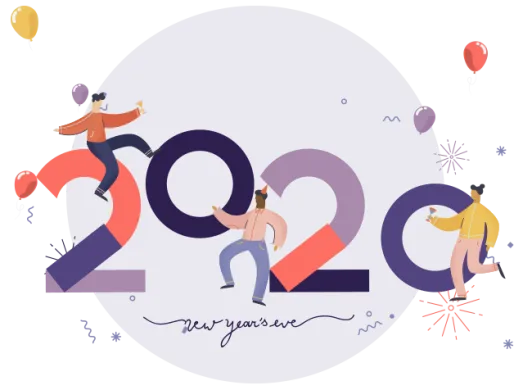 Website on sale for the new year countdown