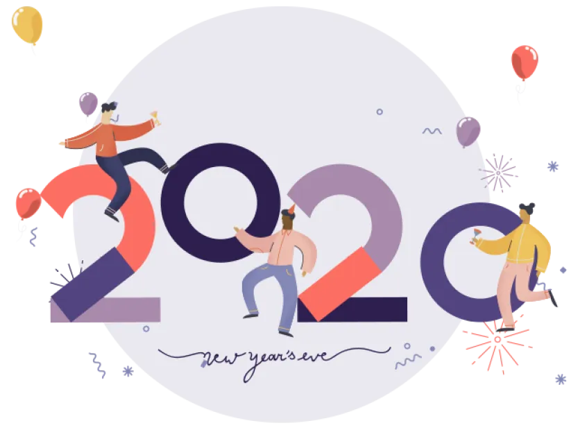 Website on sale for the new year countdown