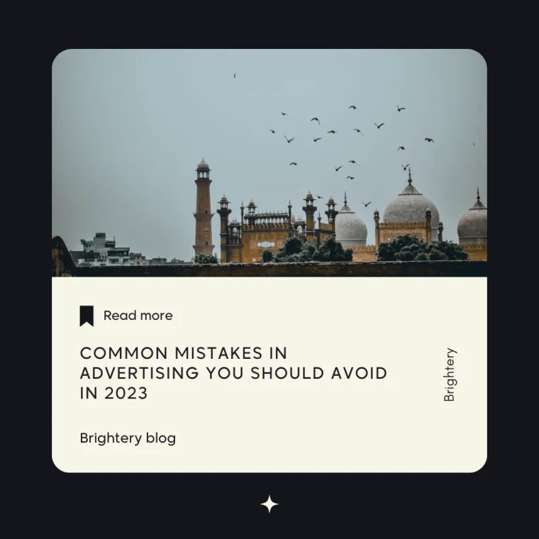 Advertising mistakes 2023