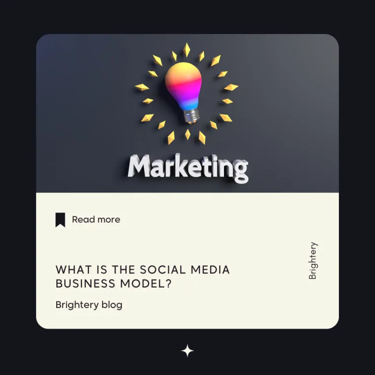 What is social media business model