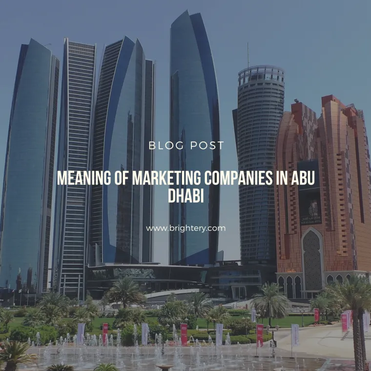 Meaning of marketing companies in Abu Dhabi
