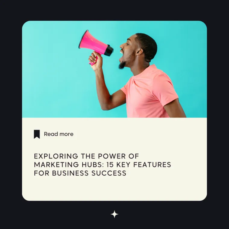 Marketing hub business success