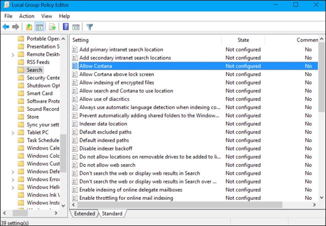 How to Disable Cortana in Windows 10