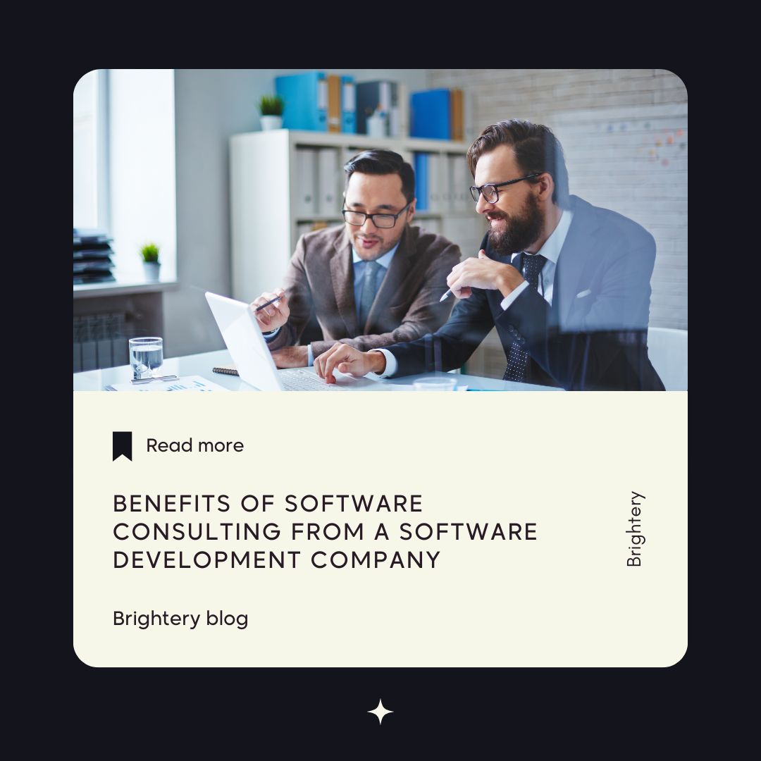 Benefits of Software Consulting from a software development company