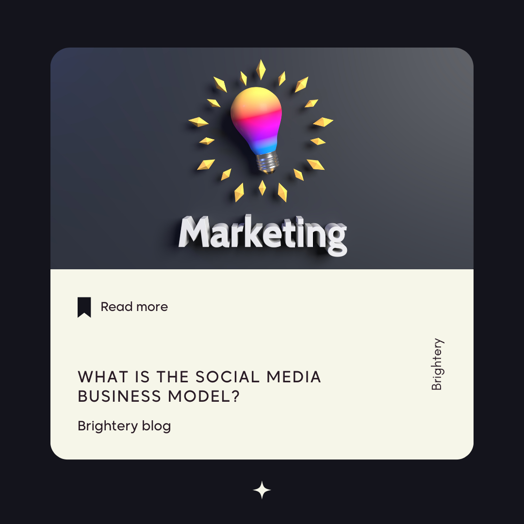 what is the social media business model?