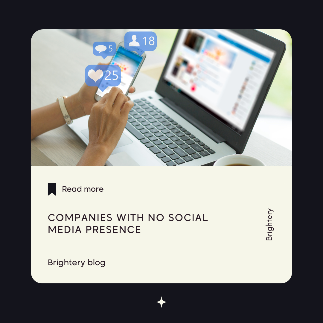 Companies with no social media presence