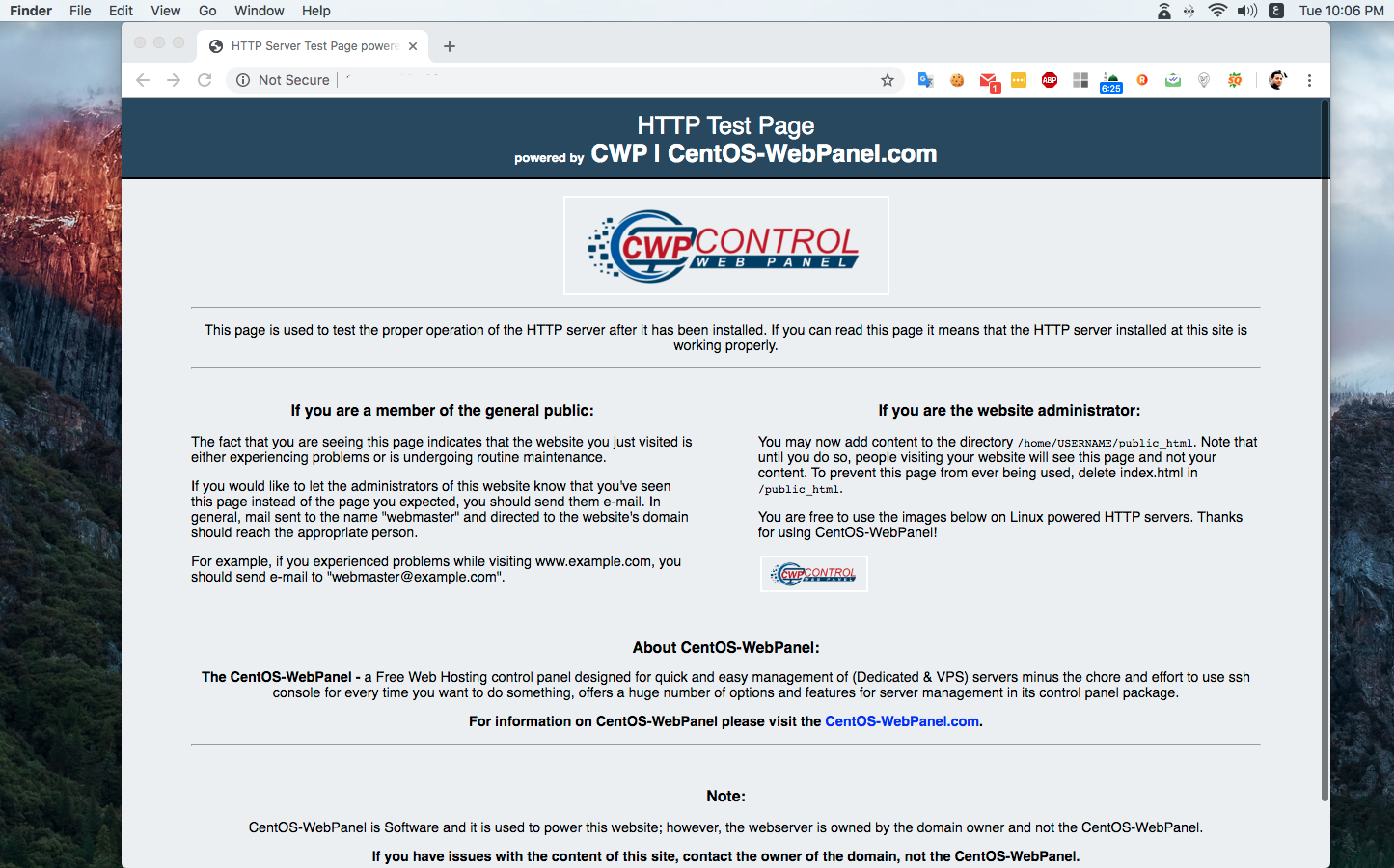 كيف يمكنك تنصيب اللوحة المجانية CWP علي السرفر