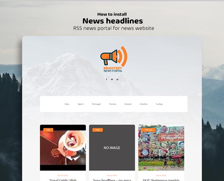 Tutorial - Install News Headlines